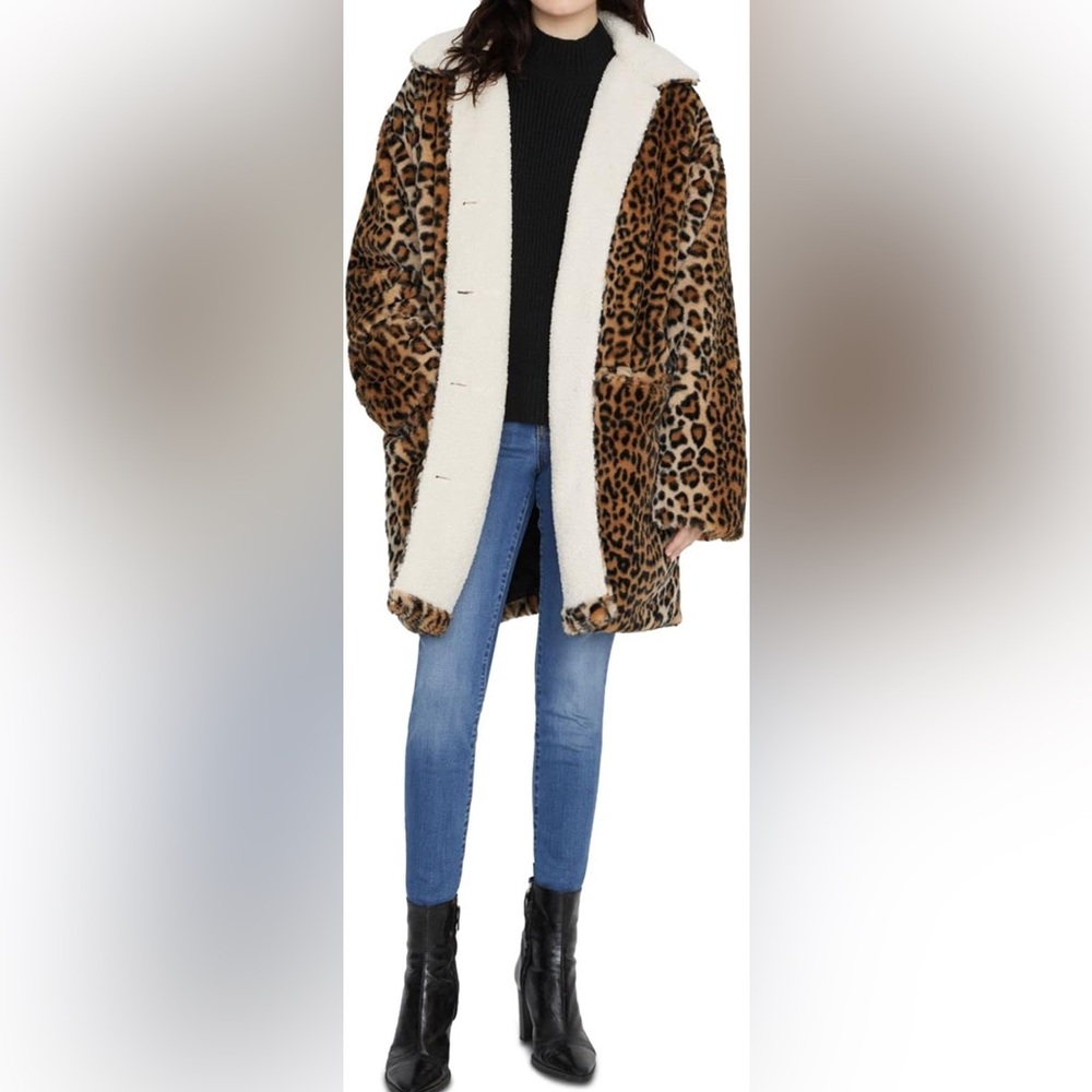 Sanctuary Faux Fur Coat - Picture 1 of 3